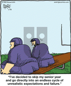 In the Bleachers on Friday November 13, 2009 Comic Strip