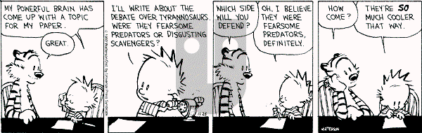 Calvin and Hobbes - Thursday November 25, 1993 Comic Strip