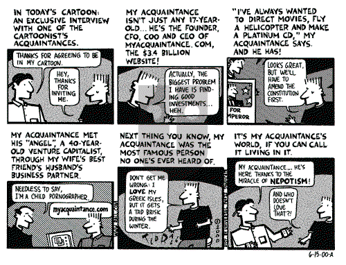 Ted Rall on Thursday June 15, 2000 Comic Strip