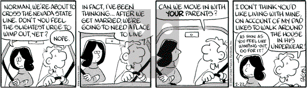 Drabble on Tuesday February 22, 2000 Comic Strip