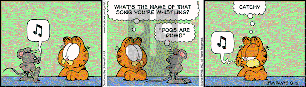 Garfield on Friday August 12, 2016 Comic Strip