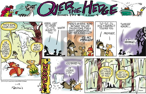 Over the Hedge on Sunday January 17, 2021 Comic Strip