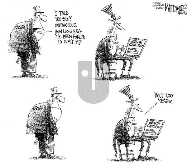 Matt Davies on Thursday October 24, 2013 Comic Strip