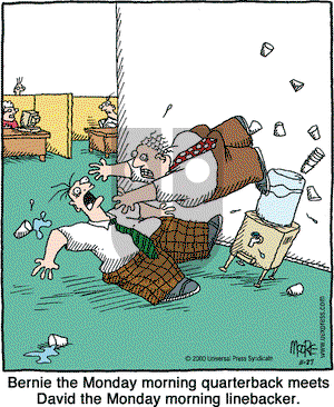 In the Bleachers on Monday November 27, 2000 Comic Strip