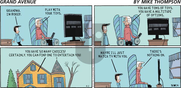Grand Avenue on Sunday April 2, 2023 Comic Strip