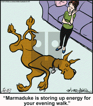 Marmaduke on Thursday October 21, 2021 Comic Strip