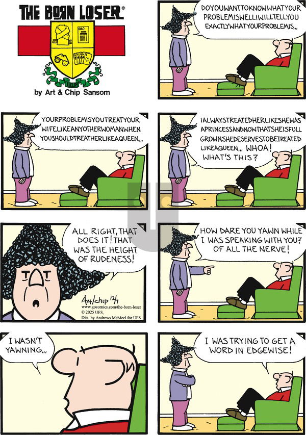 The Born Loser on Sunday December 7, 2025 Comic Strip