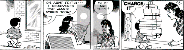 Nancy on Monday December 13, 1948 Comic Strip