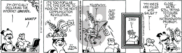 Over the Hedge on Saturday November 1, 1997 Comic Strip