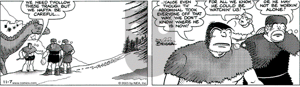 Alley Oop on Monday November 7, 2005 Comic Strip