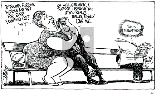 Pat Oliphant on Tuesday August 4, 1987 Comic Strip