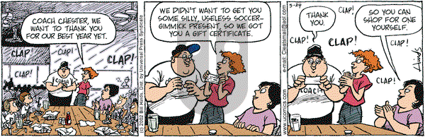 Cleats on Friday May 24, 2002 Comic Strip