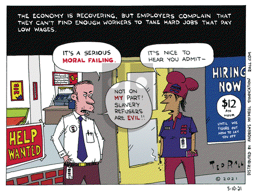 Ted Rall on Monday May 10, 2021 Comic Strip