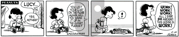 Peanuts on Monday May 28, 1956 Comic Strip