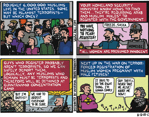 Ted Rall on Monday June 16, 2003 Comic Strip