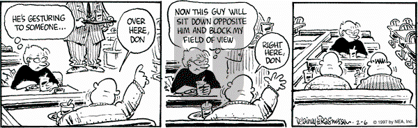 Betty on Thursday February 6, 1997 Comic Strip