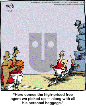 In the Bleachers on Thursday December 25, 2014 Comic Strip