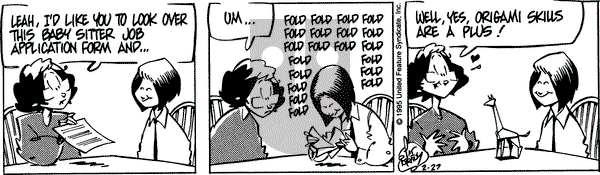 Rose is Rose on Monday February 27, 1995 Comic Strip