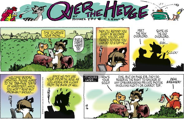 Over the Hedge on Sunday October 16, 2016 Comic Strip