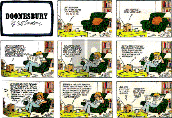 Doonesbury on Sunday March 23, 1980 Comic Strip