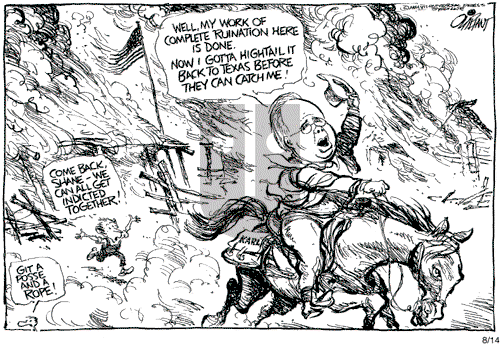 Pat Oliphant on Tuesday August 14, 2007 Comic Strip