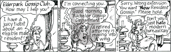 The Elderberries on Thursday November 9, 2006 Comic Strip