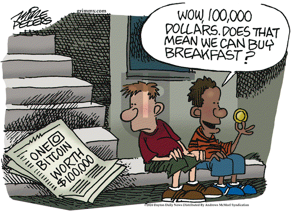 Mike Peters on Monday December 16, 2024 Comic Strip