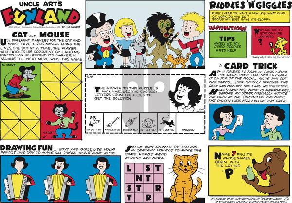 Uncle Art's Funland on Sunday June 12, 2022 Comic Strip