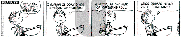 Peanuts on Thursday March 6, 1969 Comic Strip