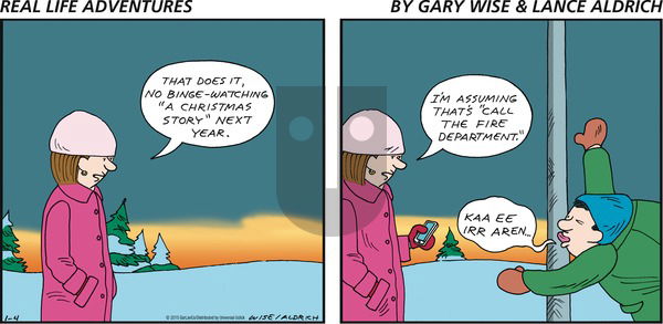 Real Life Adventures on Sunday January 4, 2015 Comic Strip