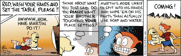 Red and Rover on Tuesday August 16, 2016 Comic Strip