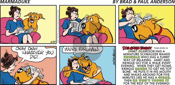 Marmaduke on Sunday August 27, 2017 Comic Strip