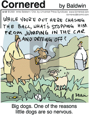 Cornered - Thursday April 12, 2001 Comic Strip