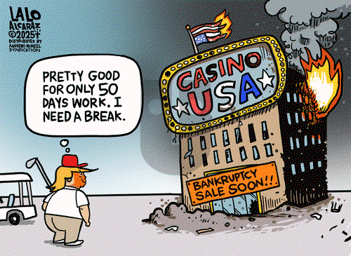 Lalo Alcaraz on Tuesday March 11, 2025 Comic Strip