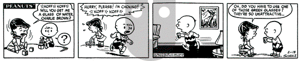 Peanuts on Monday February 18, 1952 Comic Strip