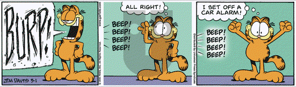 Garfield on Wednesday March 1, 2006 Comic Strip