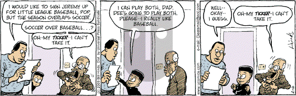 Cleats - Thursday February 6, 2003 Comic Strip