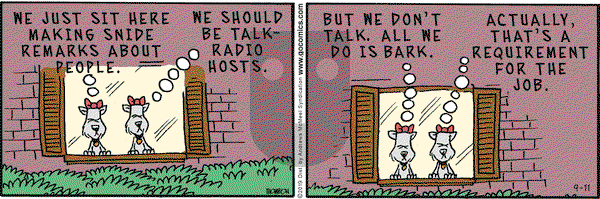 Grand Avenue on Wednesday September 11, 2019 Comic Strip