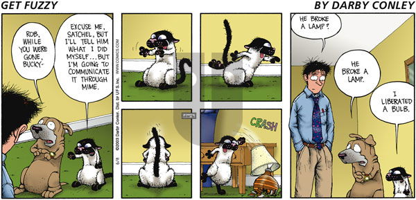 Get Fuzzy on Sunday June 8, 2003 Comic Strip