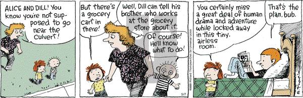 Cul de Sac on Wednesday May 7, 2014 Comic Strip
