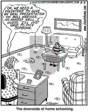 Close to Home on Wednesday March 3, 1999 Comic Strip