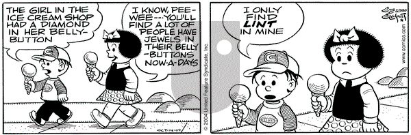 Nancy on Thursday October 14, 2004 Comic Strip