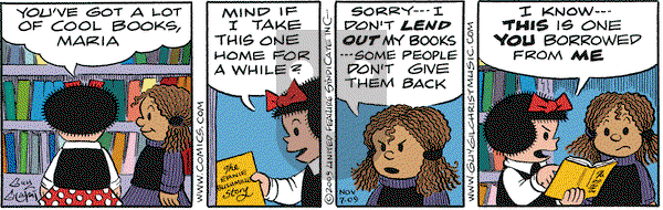 Nancy on Saturday November 7, 2009 Comic Strip