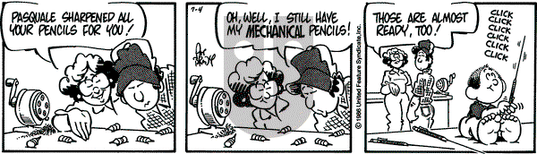 Rose is Rose on Friday July 4, 1986 Comic Strip