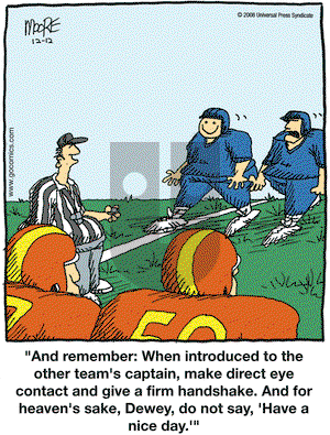 In the Bleachers on Friday December 12, 2008 Comic Strip