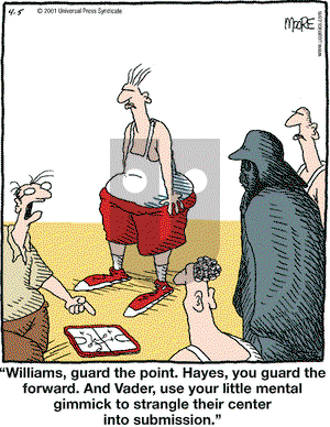In the Bleachers on Thursday April 5, 2001 Comic Strip