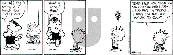 Calvin and Hobbes on Thursday October 9, 2014 Comic Strip