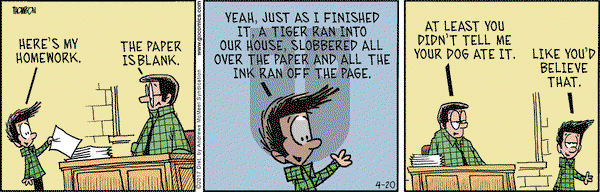 Grand Avenue on Thursday April 20, 2017 Comic Strip