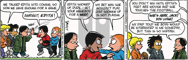 Cleats on Wednesday January 5, 2005 Comic Strip