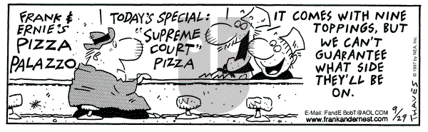Frank and Ernest on Monday September 29, 1997 Comic Strip